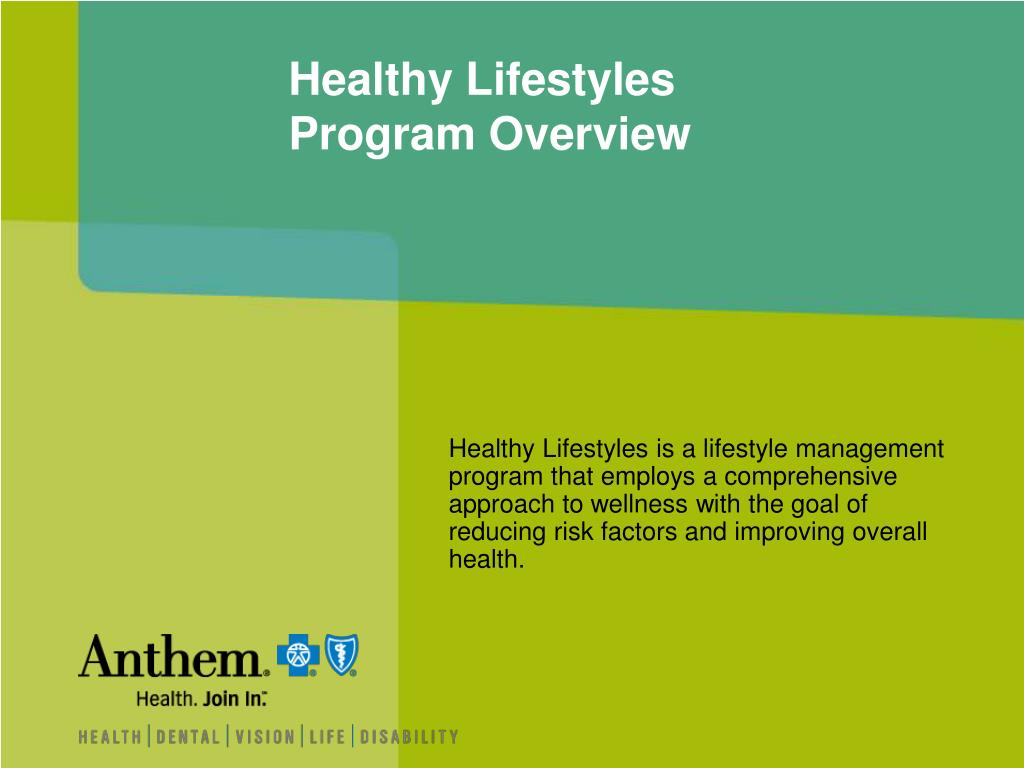 PPT - Healthy Lifestyles Program Overview PowerPoint Presentation, free  download - ID:1404490