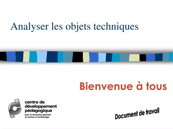 Ppt analyser les objets techniques powerpoint presentation free