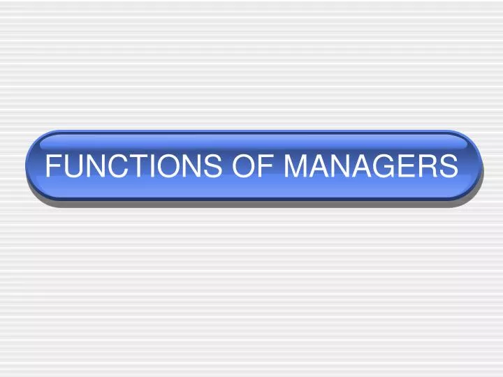 functions of managers n.