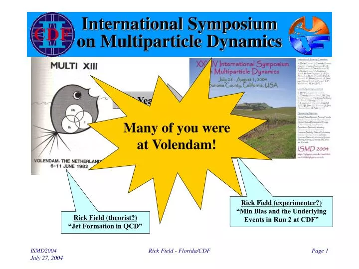 international symposium on multiparticle dynamics n.