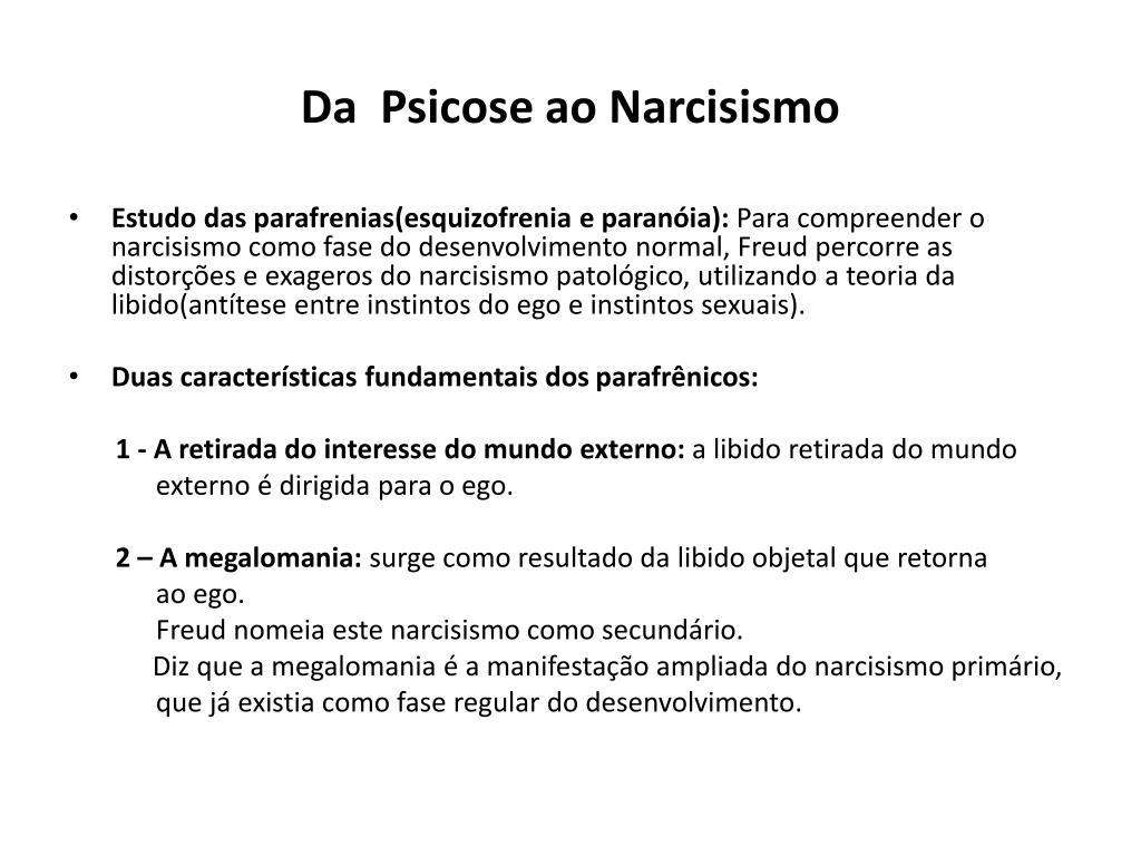 Ppt “sobre O Narcisismo Uma IntroduÇÃo” Freud 1914 Powerpoint Presentation Id1405745 4032