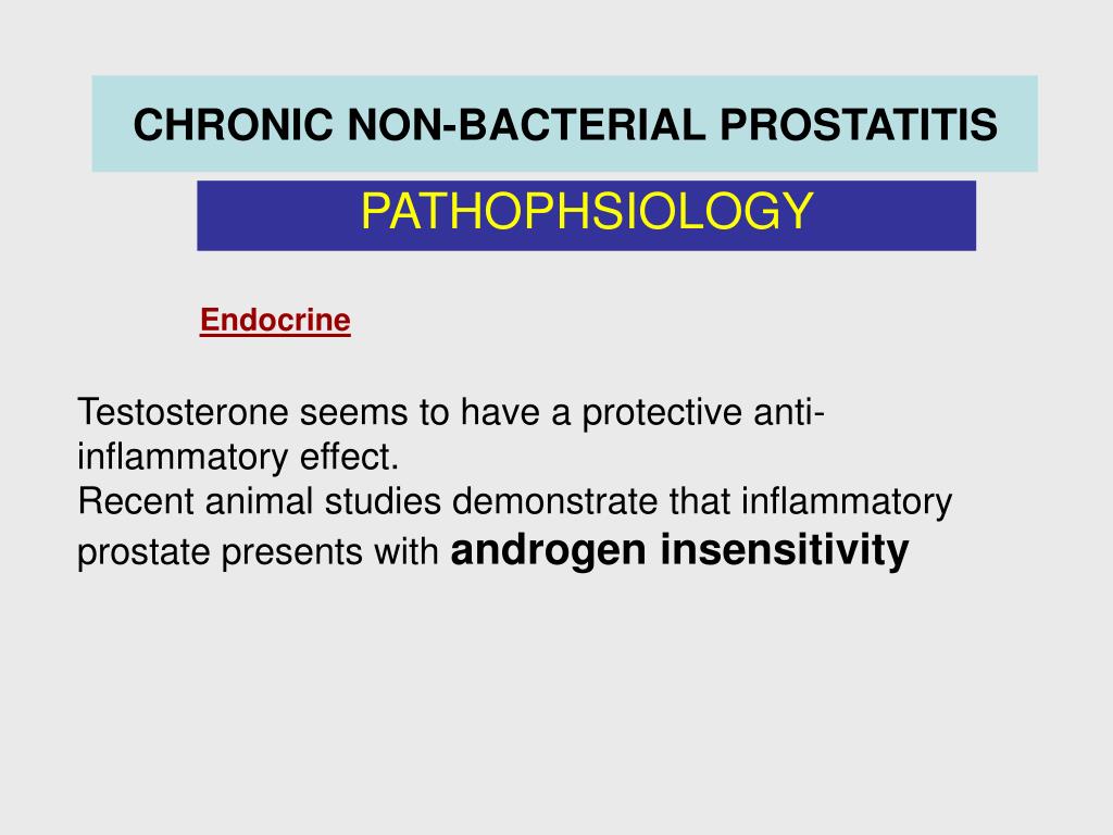 is chronic nonbacterial prostatitis serious)