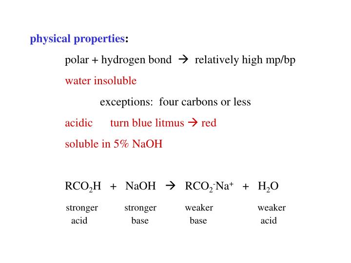 ppt carboxylic acids r cooh r co 2 h common names hco 2 h ch3co2h