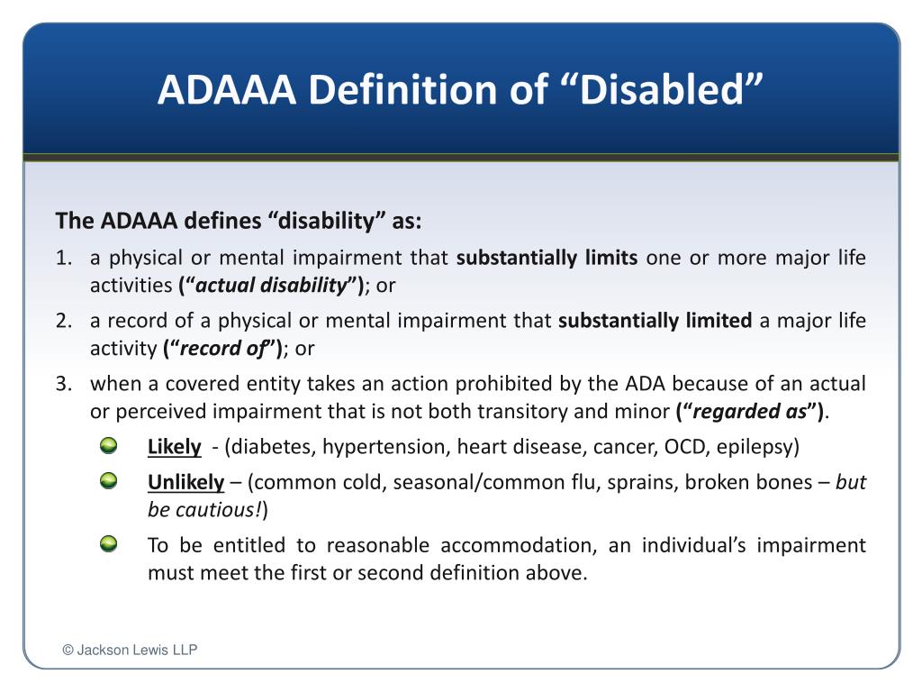 PPT - The Shoot Out: Plaintiff’s Counsel v. Defense Counsel ADA/FMLA ...