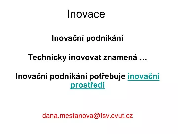 inovace n.