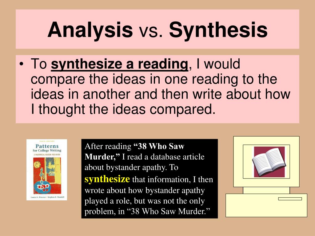 Analysis vs Synthesis