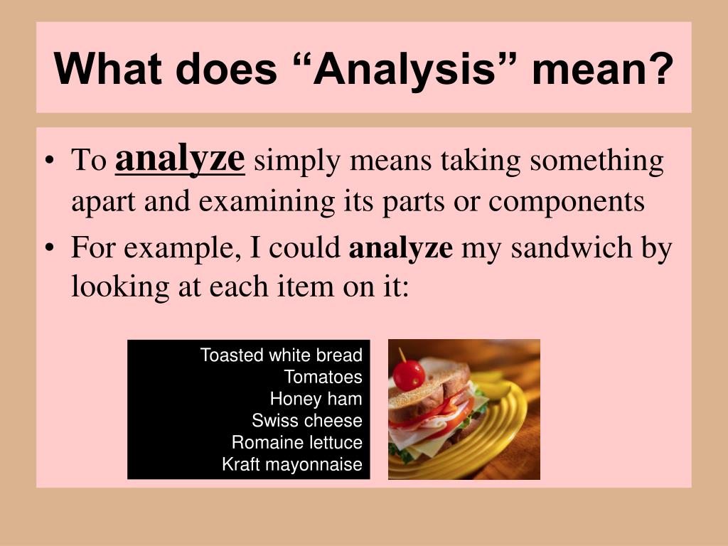 meaning of analysis in research