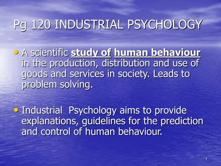 pg 120 industrial psychology n.