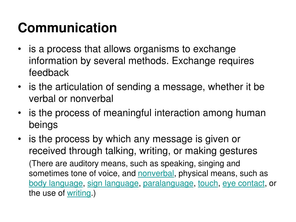 function of communication oral com