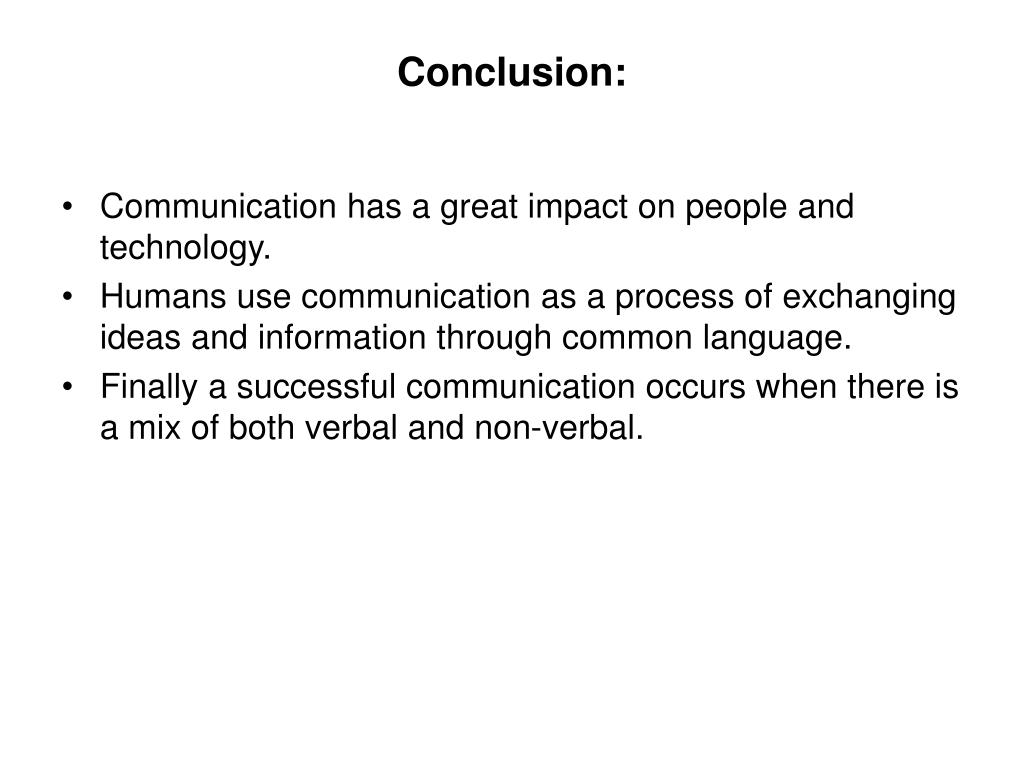 conclusion of communication skills essay