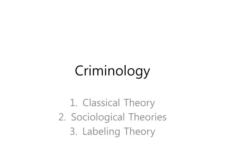 criminology n.