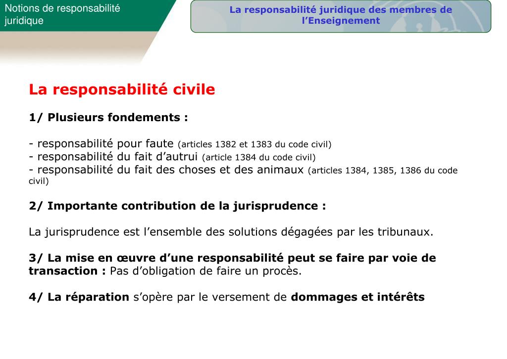 Article 1384 du code civil