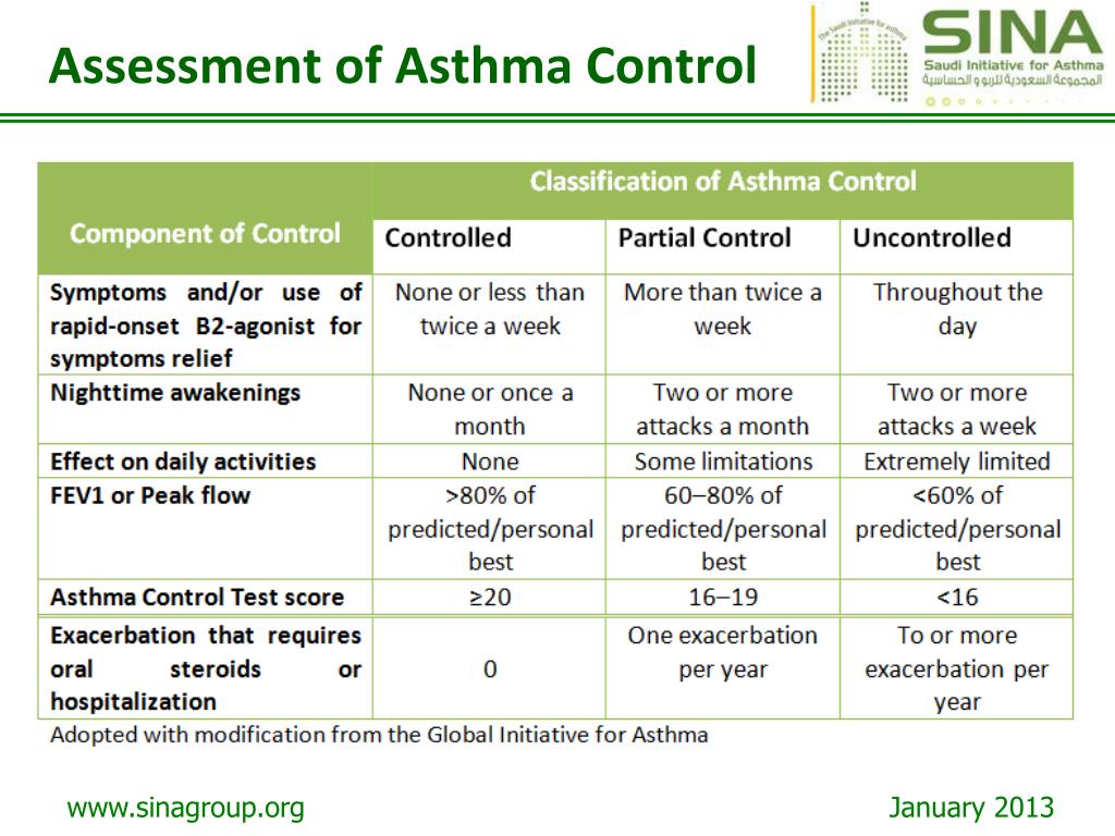 PPT - The Saudi Initiative for Asthma Guidelines for the Diagnosis and ...
