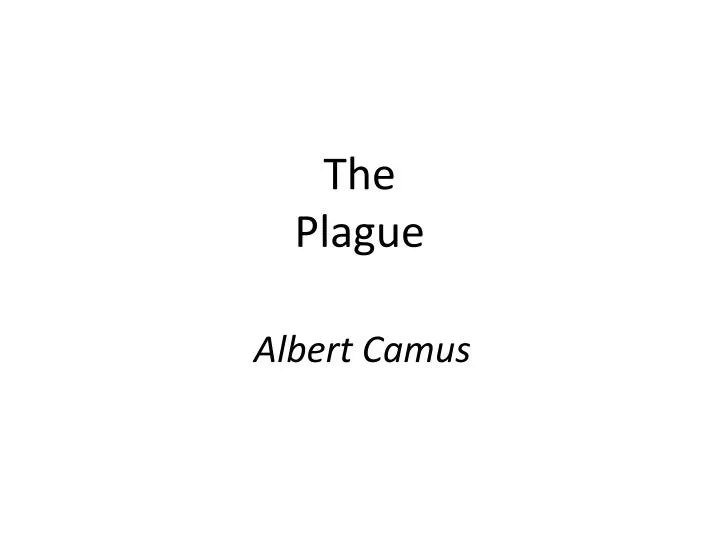 the plague n.