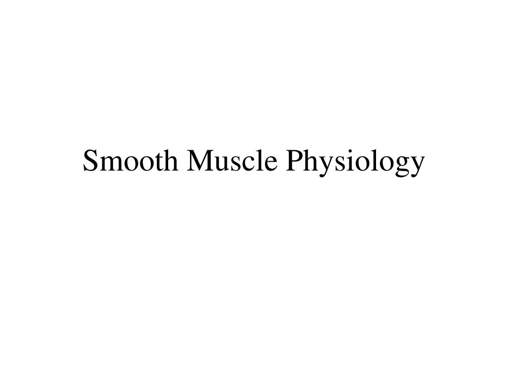 PPT - Smooth Muscle Physiology PowerPoint Presentation, free download