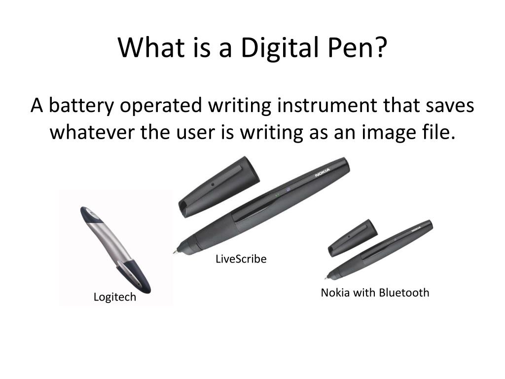 PPT Digital Pens PowerPoint Presentation, free download ID1411803
