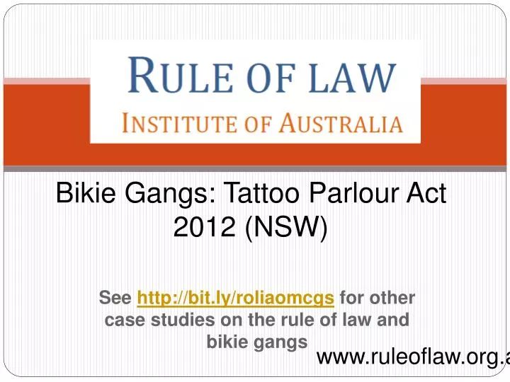bikie gangs tattoo parlour act 2012 nsw n.