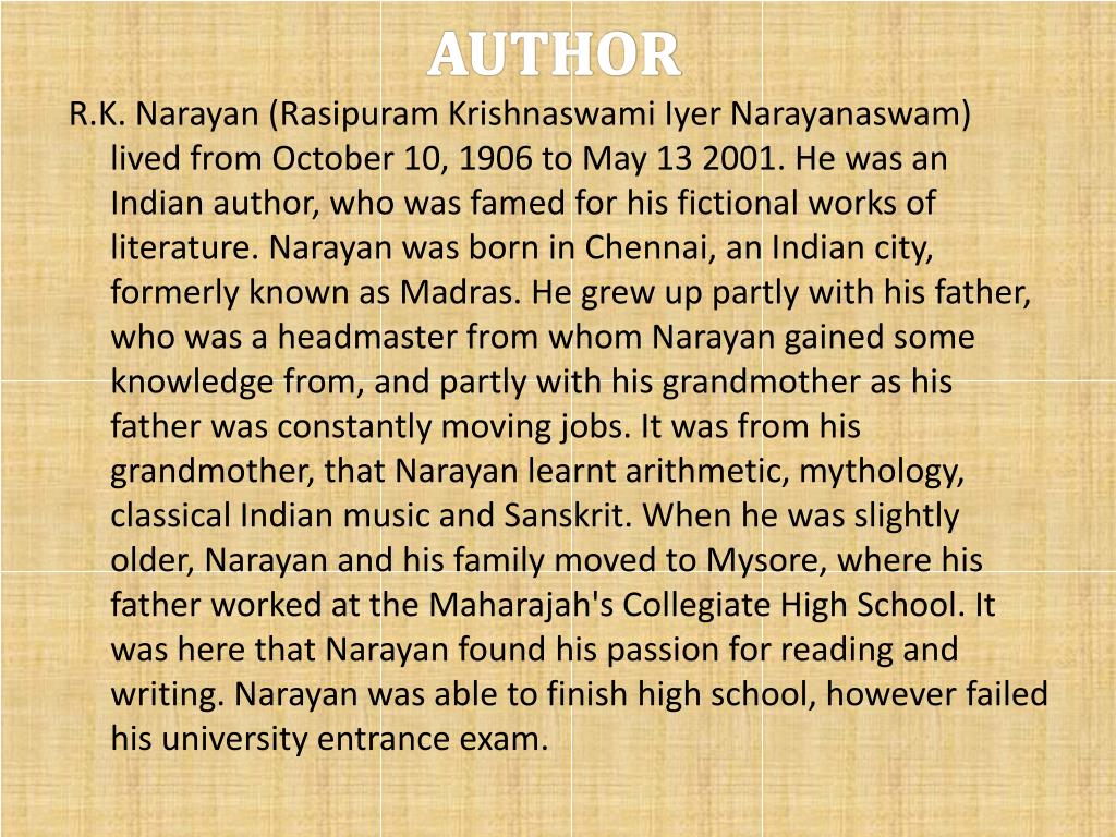 R.K Narayan: The One Who Created Malgudi