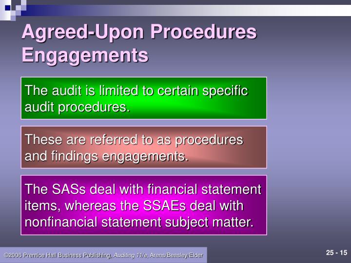 Are Agreed Upon Procedures Attest Services? Are Agreed Upon Procedures Attest Services?