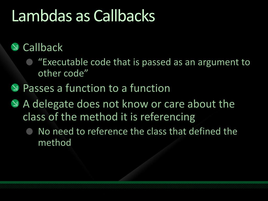 PPT Getting the Most from Lambda Expressions PowerPoint Presentation