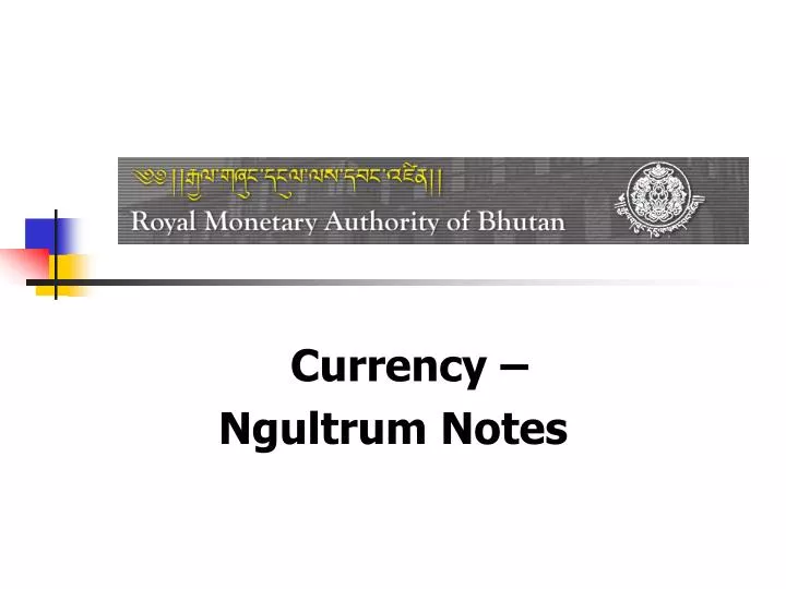 currency ngultrum notes n.