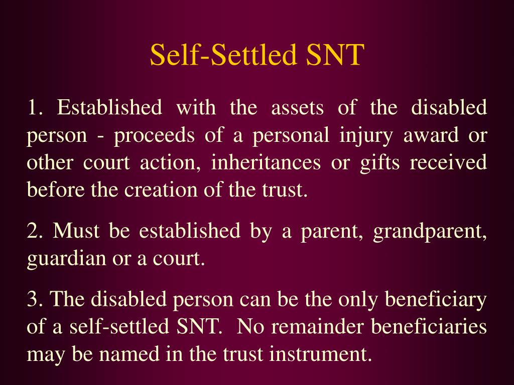 PPT Estate Planning for Parents of Persons with Developmental and