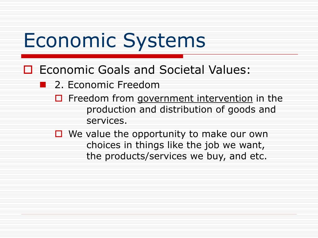 Economy system