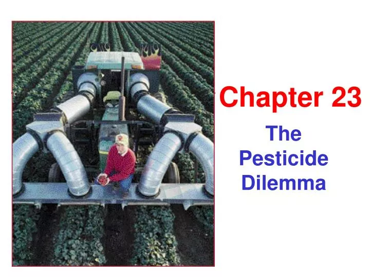 the pesticide dilemma n.