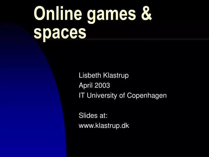 online games spaces n.