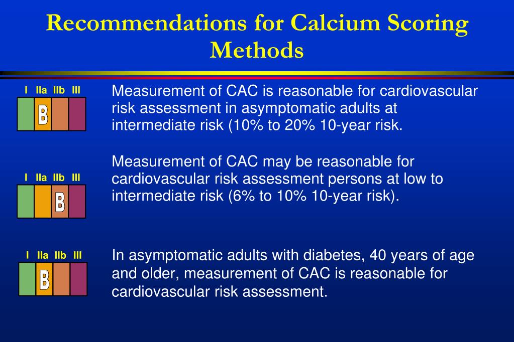 PPT Coronary Calcium Scoring for Risk Stratification and Guidelines