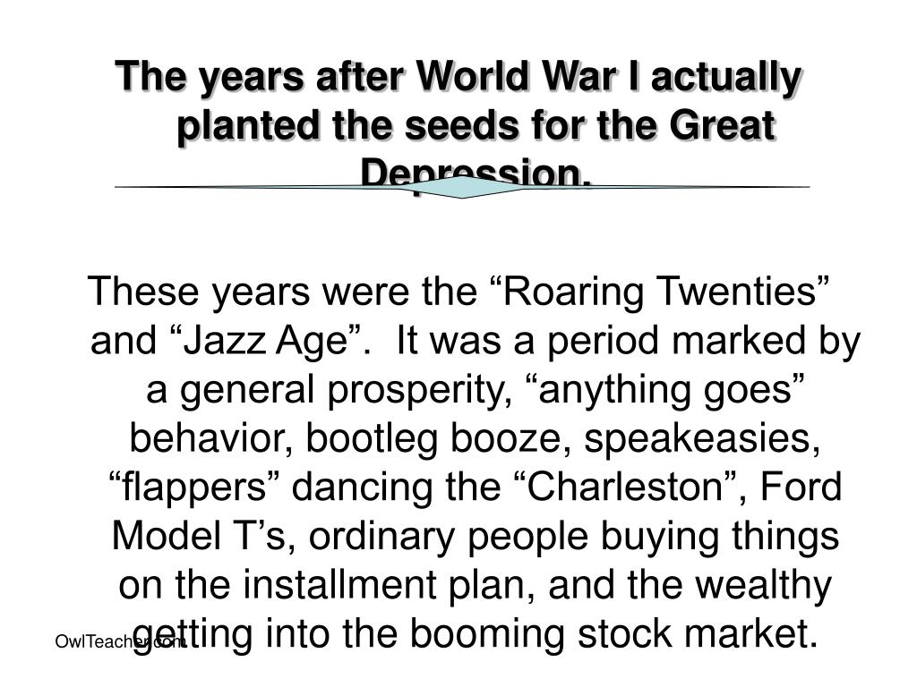 PPT - American History Unit 17 – The Great Depression ...
Installment Plan Great Depression