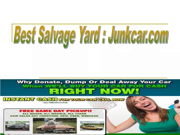 PPT salvage yards PowerPoint Presentation, free download ID141815