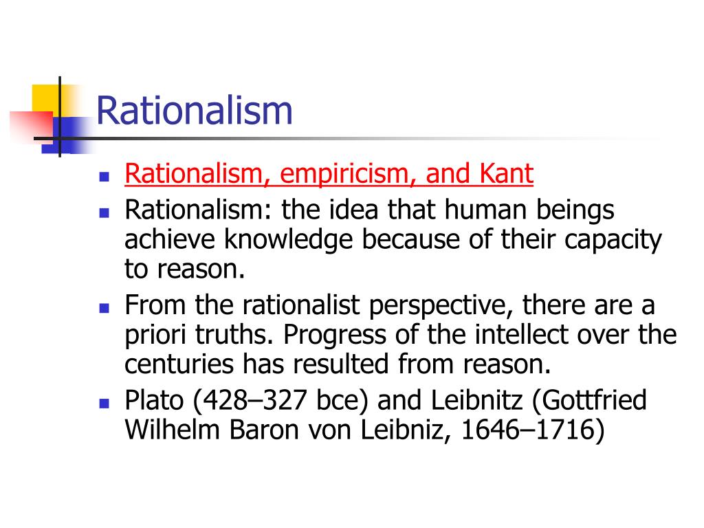 compare rationalism and empiricism