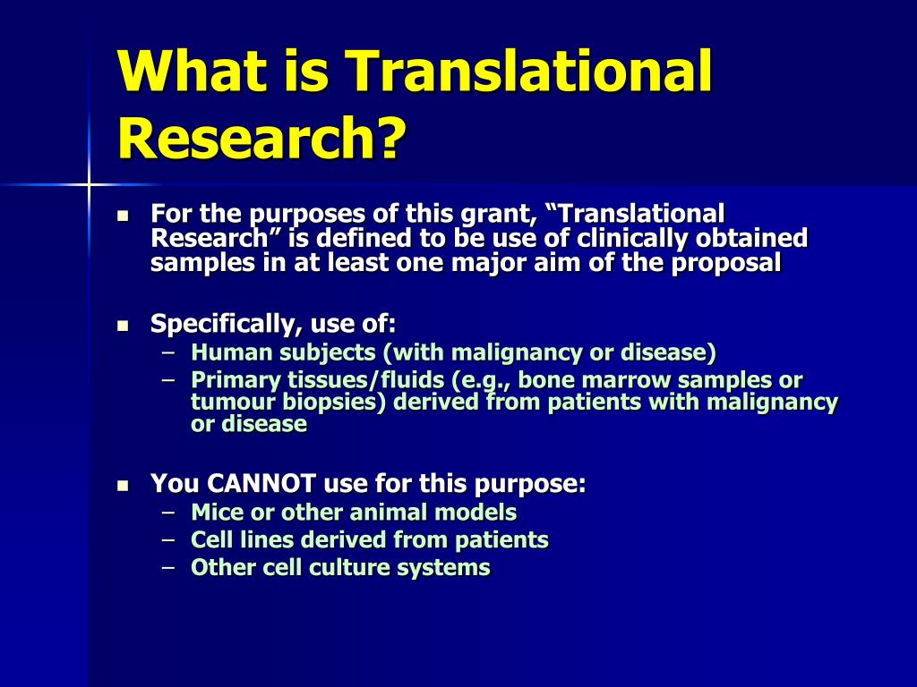 translational research meaning