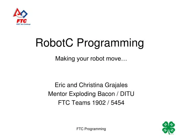 robotc programming examples robotc programming examples