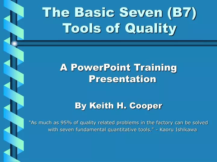 the basic seven b7 tools of quality n.