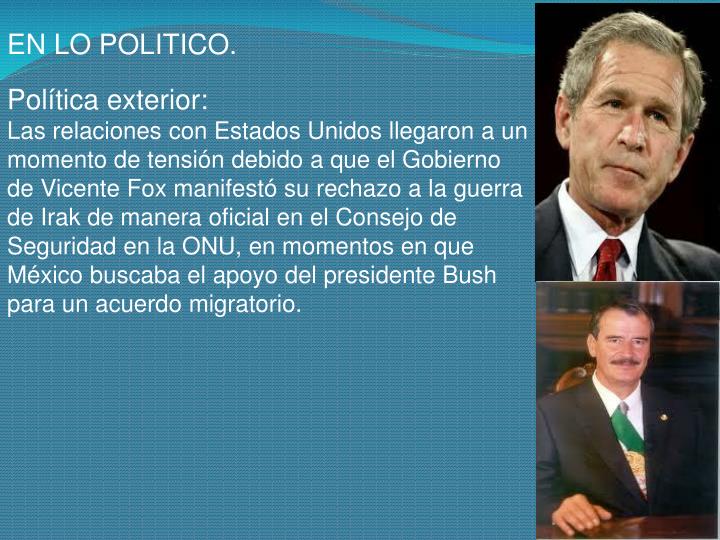 PPT - SEXENIO DE VICENTE FOX QUESADA . (2000-2006) PowerPoint