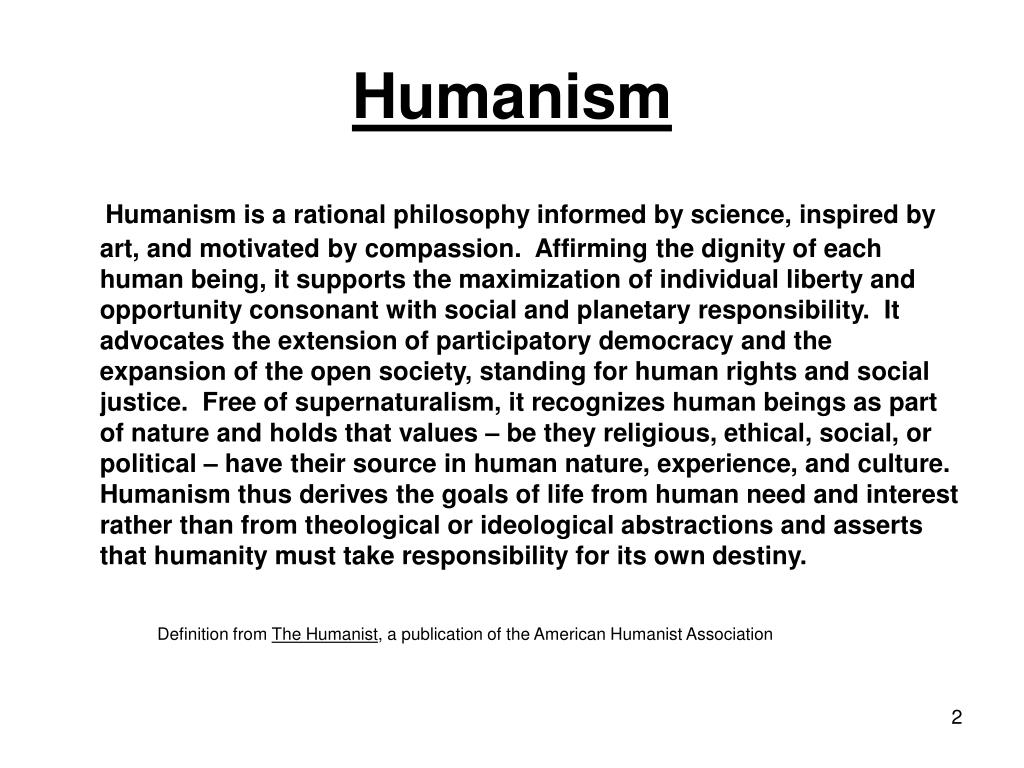 essays in the philosophy of humanism