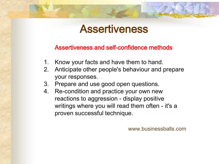 PPT Assertiveness PowerPoint Presentation ID141979