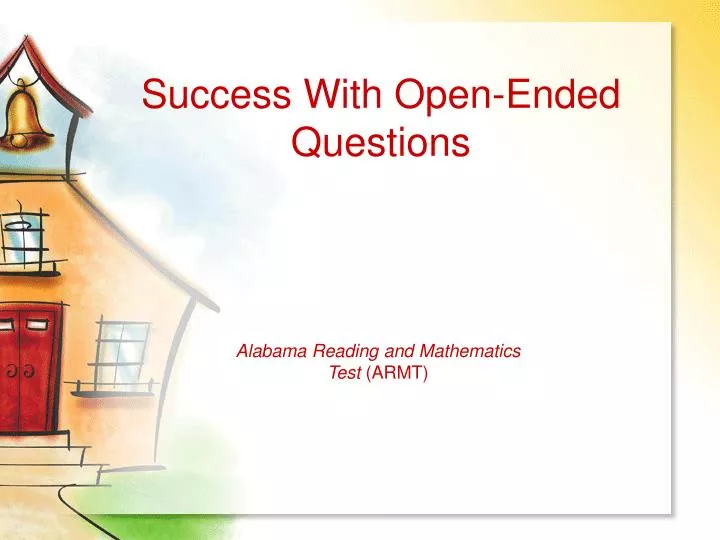success with open ended questions n.