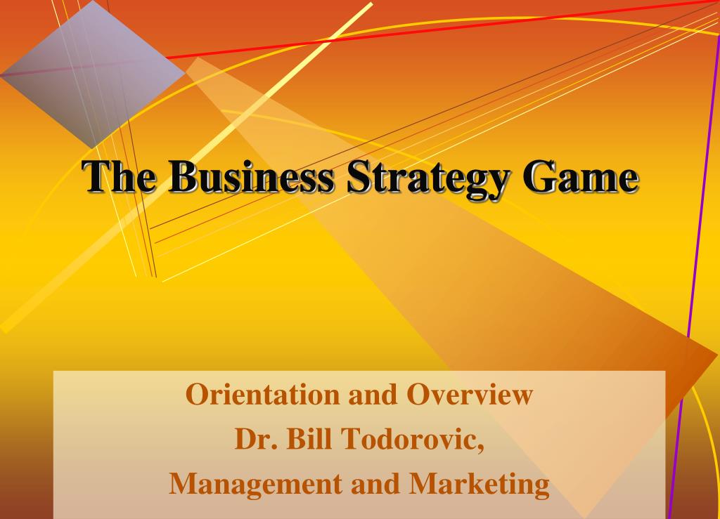 business strategy game presentation