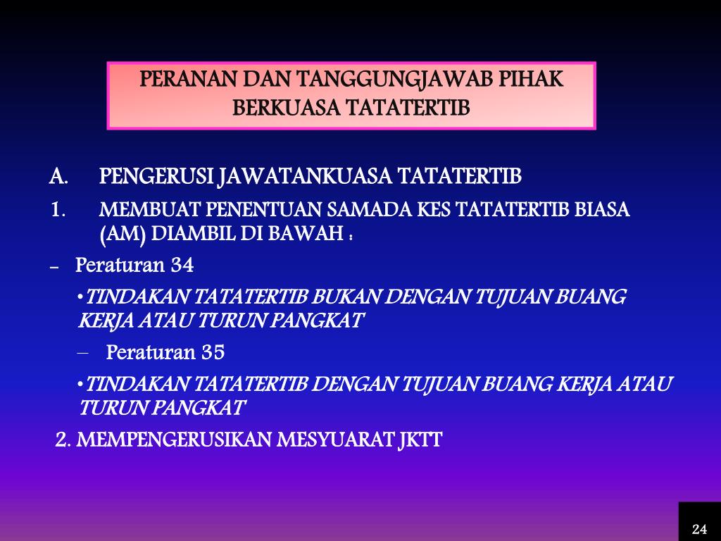 Ppt Peraturan Tatakelakuan Tatatertib Pegawai Awam Powerpoint Presentation Id 1420543
