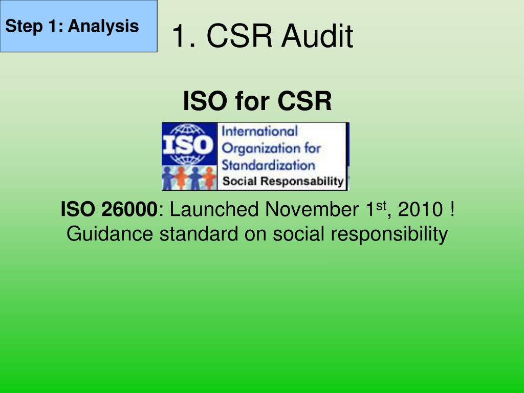 PPT - Corporate Social Responsibility Class 3: CSR Management System ...