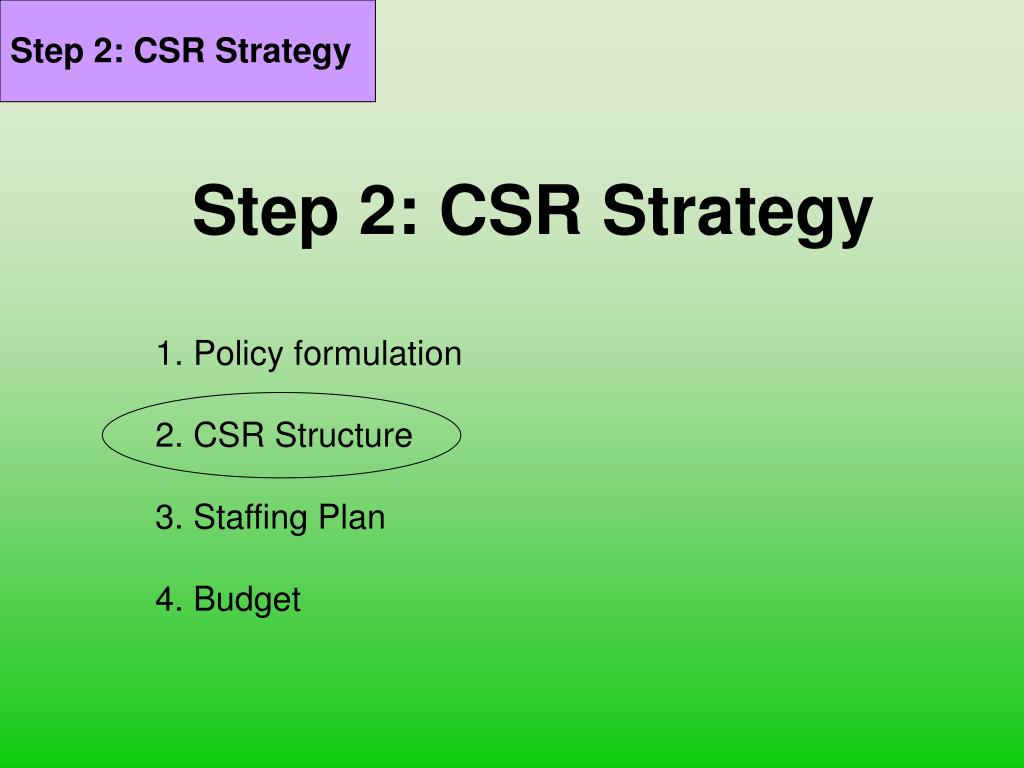 PPT - Corporate Social Responsibility Class 3: CSR Management System ...