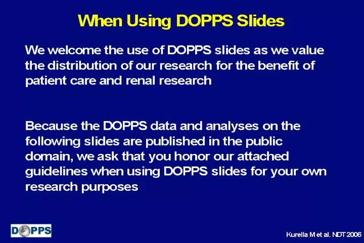 when using dopps slides n.