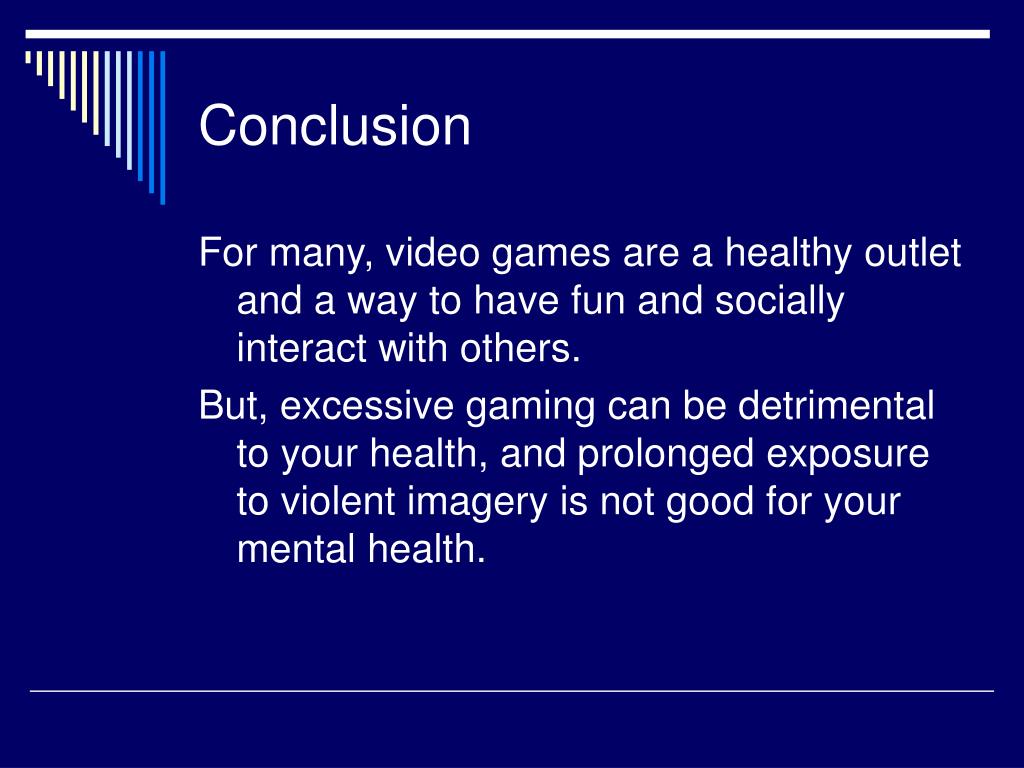 conclusion for violent video games essay