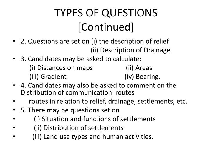 Types of questions презентация