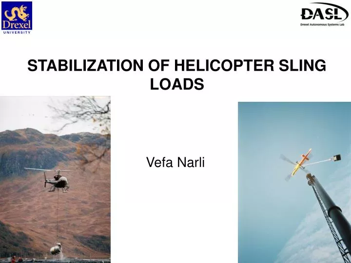 PPT - STABILIZATION OF HELICOPTER SLING LOADS PowerPoint Presentation, free  download - ID:1421409