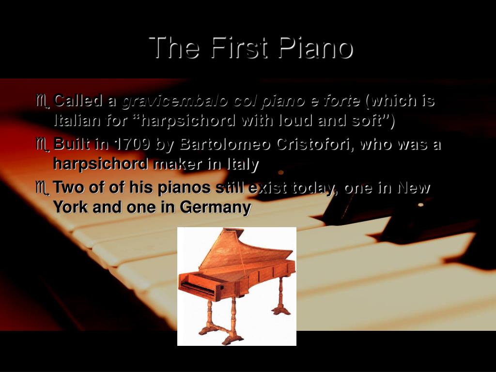 PPT - The Evolution of the Piano PowerPoint Presentation, free download -  ID:1421495