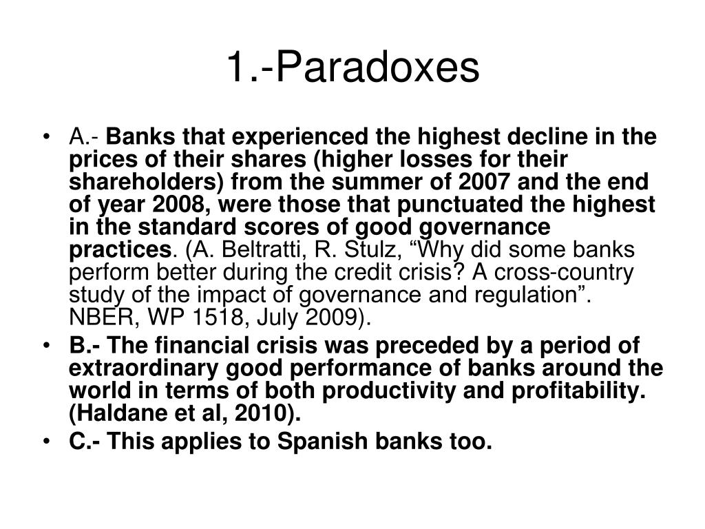 PPT - Corporate Governance of Banks and Financial Crisis PowerPoint ...